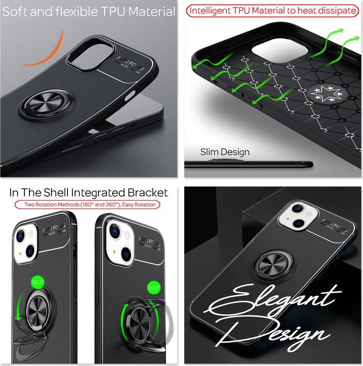 Image du produit Nalia Ring Silicone Housse pour téléphone portable (Apple iPhone 13 mini)