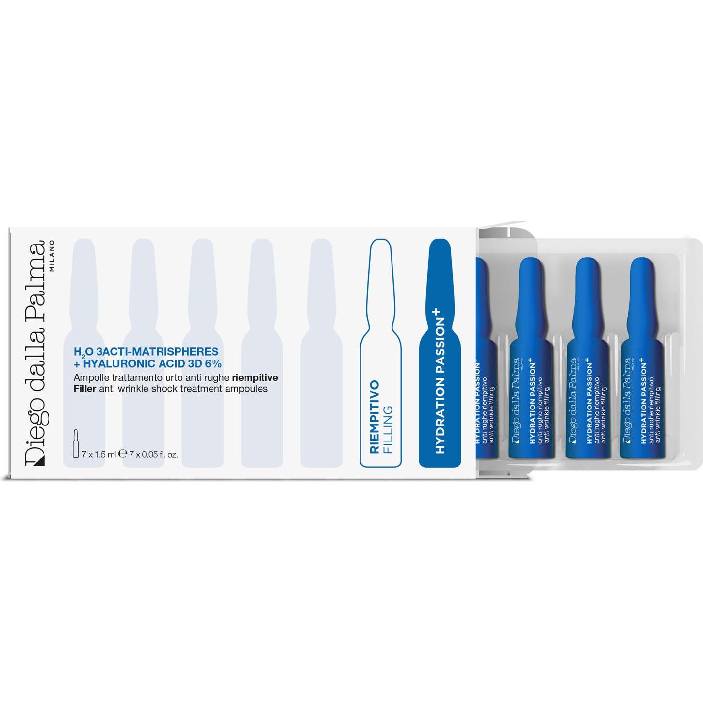 Diego dalla Palma, Gesichtsserum, H20 3Acti-Matrispheres + Hyaluronic Acid 3D 6% (1.50 ml)