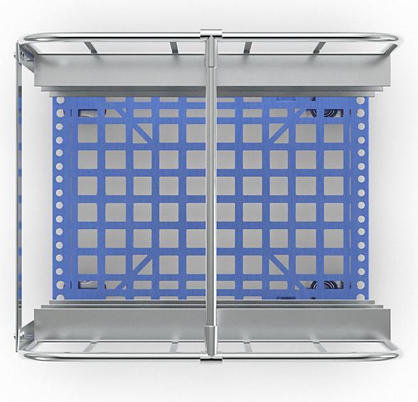 Immagine prodotto ESB Carrello portamateriale, con pianale in plastica con ruote, blu. (500 kg)