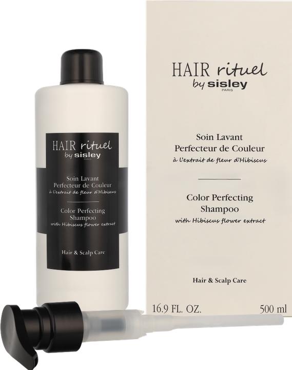 Produktbild Sisley Soin Lavant Perfecteur de Couleur Ã l'extrait de fleur d'Hibiscus (500 ml, Flüssiges Shampoo)