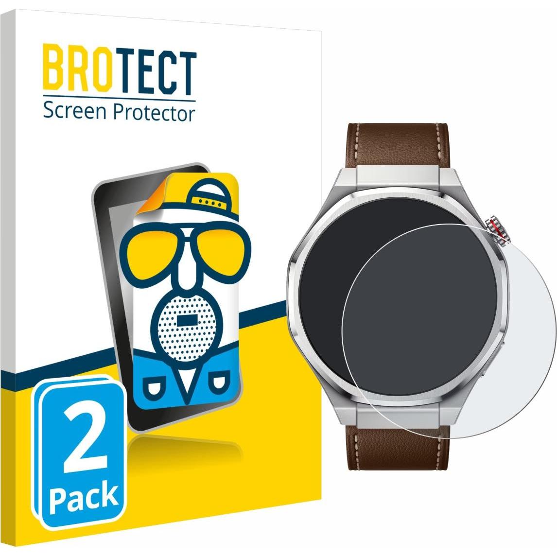 BROTECT Entspiegelungsfolie Displayschutz Displayschutzfolie Folie Matt, Smartwatch Schutzfolie, Grau