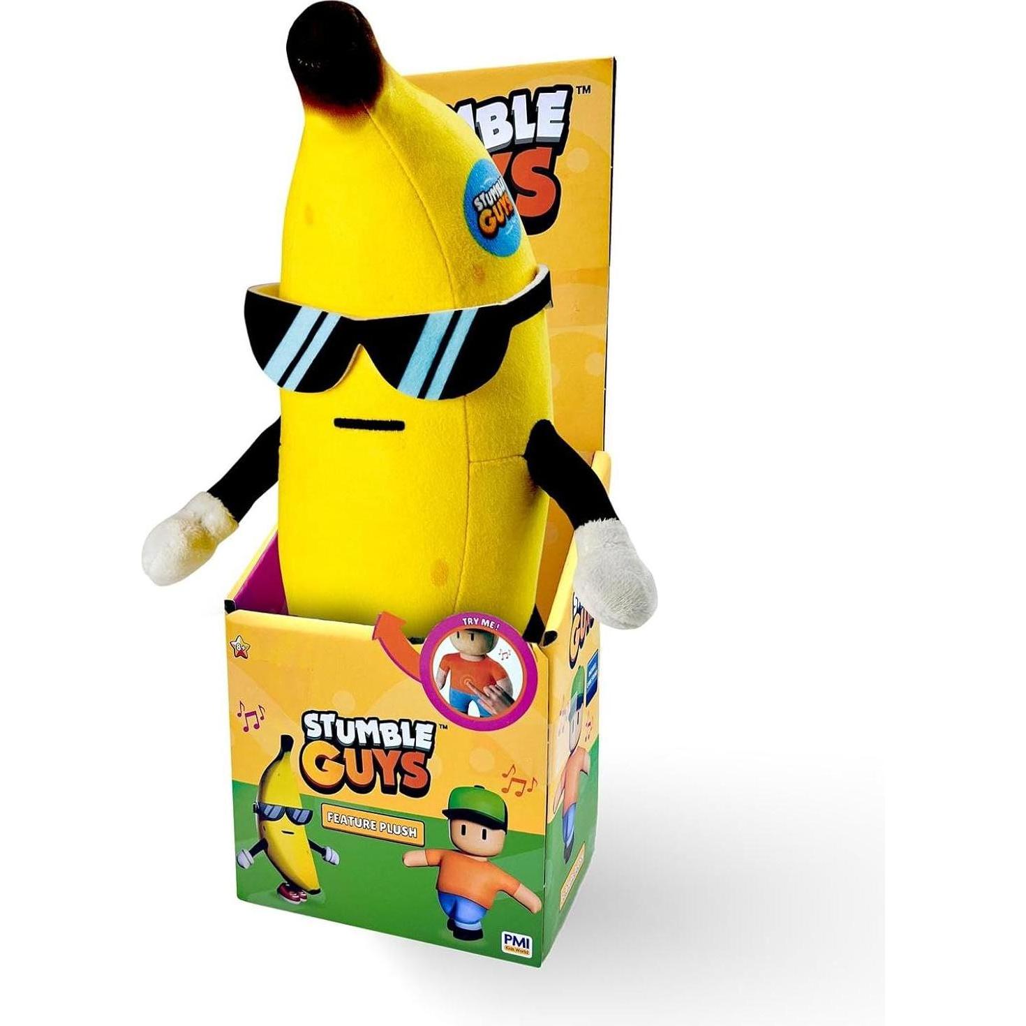 Rocco Giocattoli Stumble Guys - Peluche 25 Cm: Banana Guy (25 Cm)