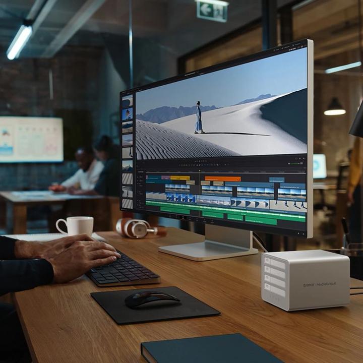Produktbild Orico 8848U4 DAS Series 4-Bay M.2 NVMe SSD-Festplattenarray – Weiss (USB-C)