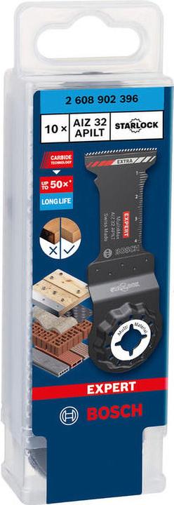 Immagine prodotto Bosch Professional Zubehör Lama EXPERT MultiMax AIZ 32 APILT per utensili multifunzione, 10 pezzi.