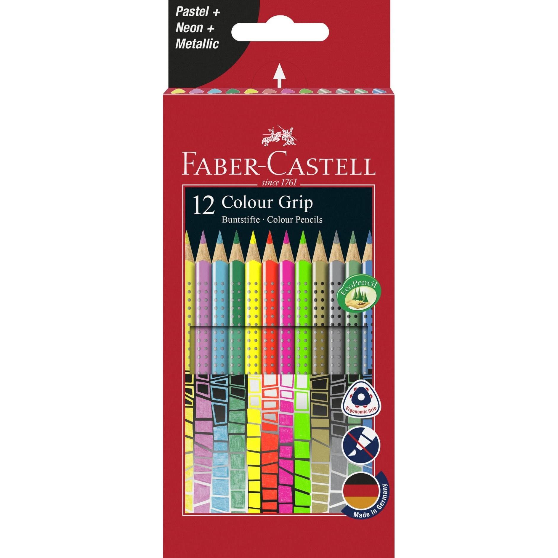 Faber-Castell, Malstifte, Colour Grip (Mehrfarbig, 12 x)