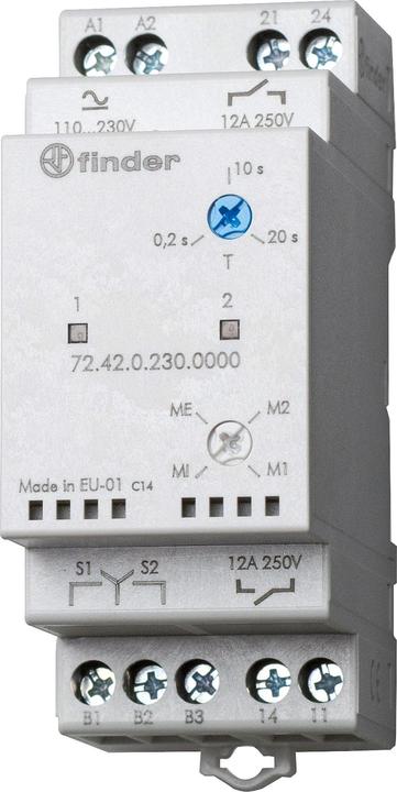Image du produit Finder Priority change relay 12A 2 NO 24v ac/dc
