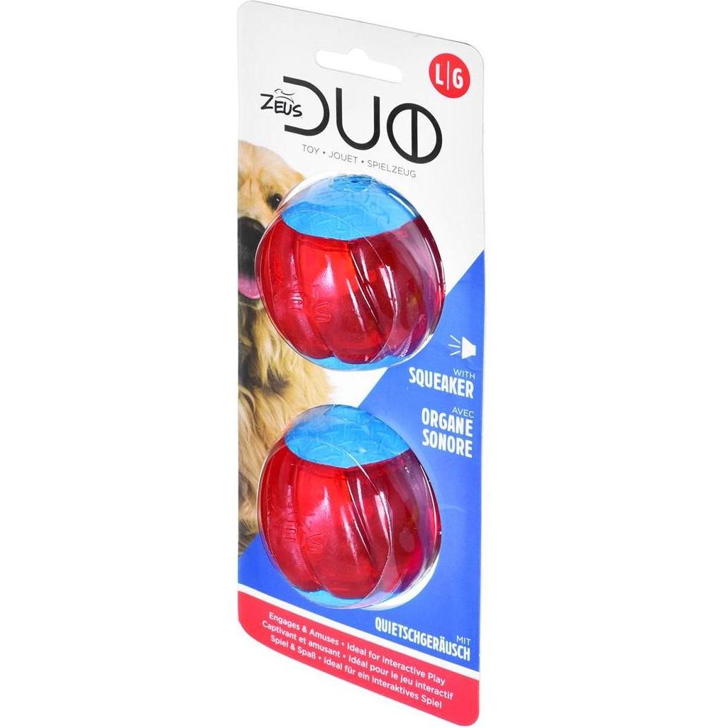 Hagen Zeus Duo Ball z dźwiękiem/piszczące 6 3cm 2szt/op, Hundespielzeug