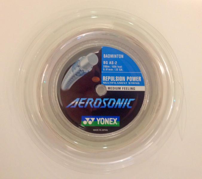 Actual product image Yonex BG Aero Sonic / 200m roll, white, 0.61mm