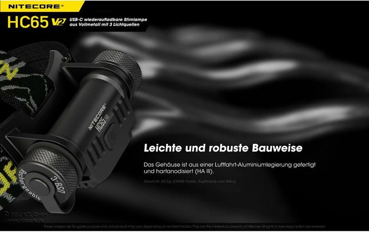 Immagine prodotto Nitecore HC65 V2 USB (1750 lm)