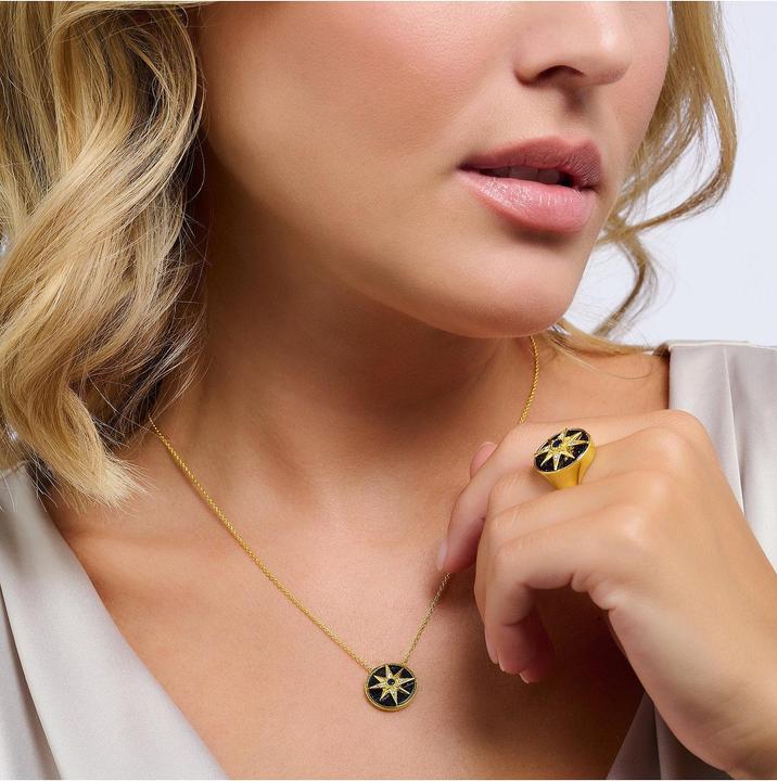 Image du produit Thomas Sabo Collier Royauté étoile avec pierres or (Argent 925)