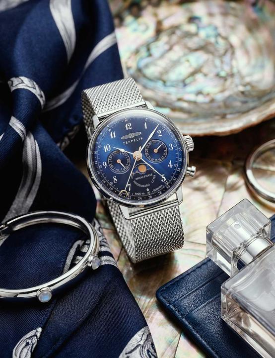 Productafbeelding Zeppelin LZ129 Hindenburg (Analoog horloge, Maanfase klok, 36 mm)