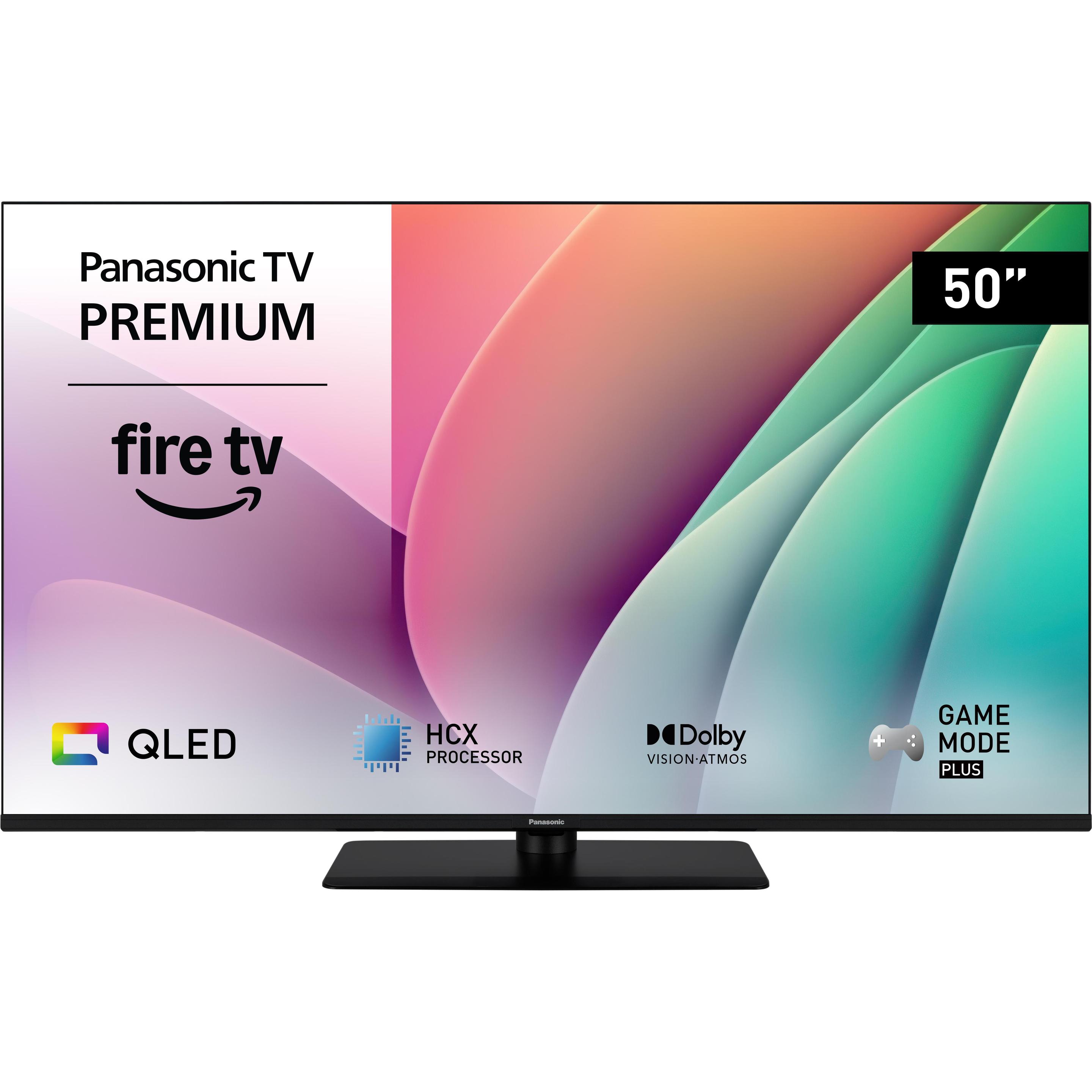 Panasonic TV-50W80AEZ (50", QLED, 4K, 80), TV, Schwarz