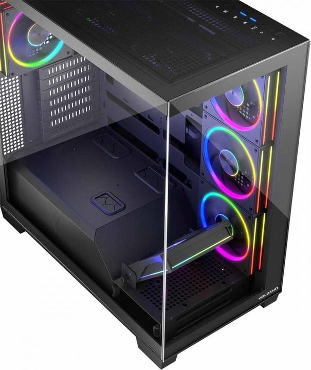 Actual product image Modecom Computergehäuse VOLCANO STELLAR ARGB MIDI 8F (Mini-ITX, mATX, ATX)