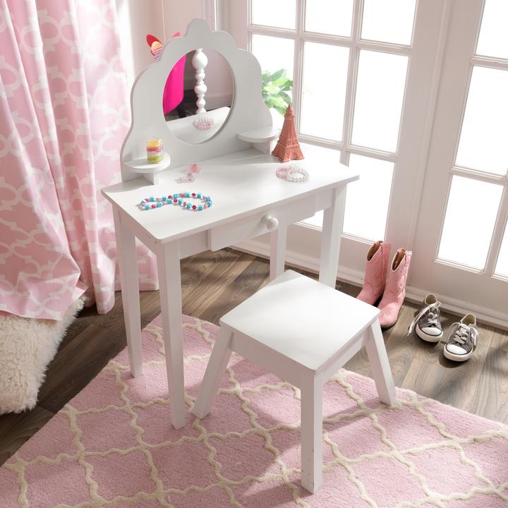 Produktbild KidKraft Mittlere Eitelkeit und Hocker (Kinderhocker)