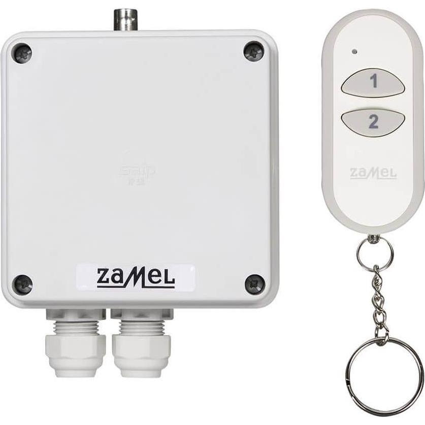 Zamel, Accessori per illuminazione, Set di controllo wireless Telecomando a 2 canali + switch di rete wireless a 1 canale RWS-311J/Z