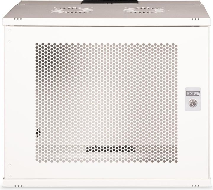 Produktbild Digitus 19" 9HE Wandgehäuse, SOHO PRO perforierte Tür, 460 x 540 x 400 mm, grau (10.86 HE, 19 Zoll Rack)