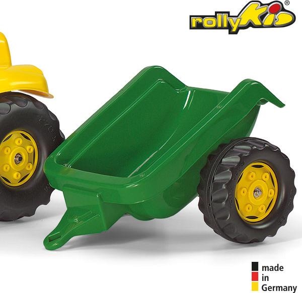 Actual product image Rolly Toys rollyKid John Deere tractor with trailer