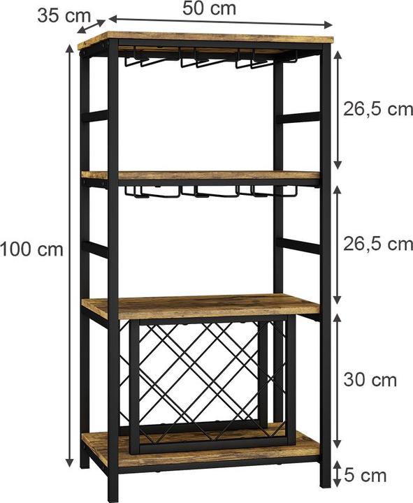 Actual product image Vicco Vela (50 x 35 x 100 cm, 8 bottles)