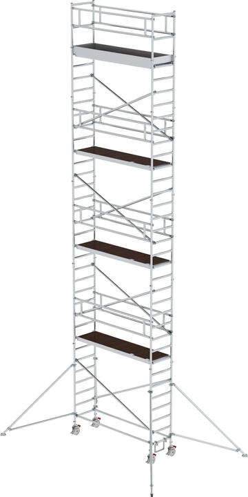 Munk Rollgerüst 0,75 x 2,45 m mit Ausleger Plattformhöhe 9,35 m (Gerüst, 200 cm)