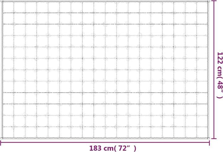 Immagine prodotto vidaXL Gewichtsdecke (183 x 122 cm)