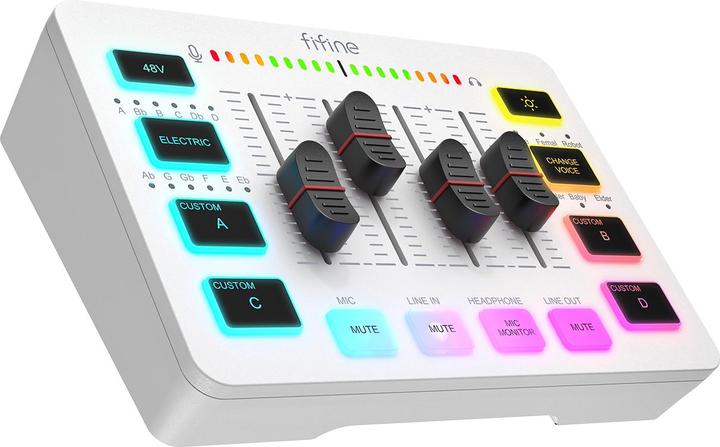 Actual product image Fifine Gaming Audio Mixer SC3, 4-channel