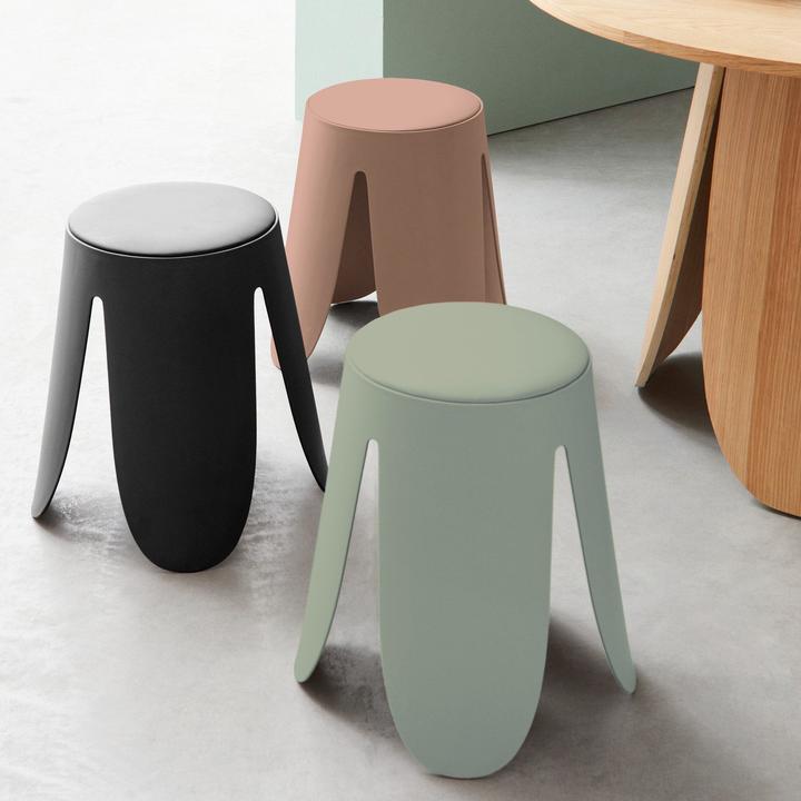 Actual product image Bizzotto Stool Imogen black round 37