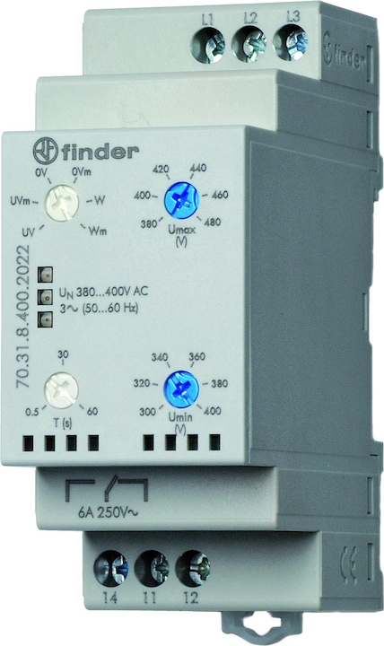 Finder 3-fase bewaking 380-415 V AC 70.31.8.400.2022