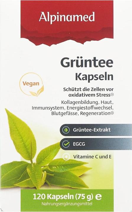 Produktbild Alpinamed Grüntee Kapseln (1 Stück, Kapseln, 112 g)