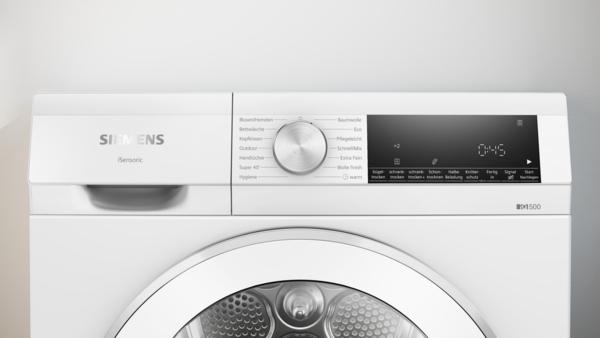 Produktbild Siemens iQ500, Wärmepumpen-Trockner, 9 kg, Weiss, WQ33G2D176, ID WQ33G2D176 (9 kg, Links)