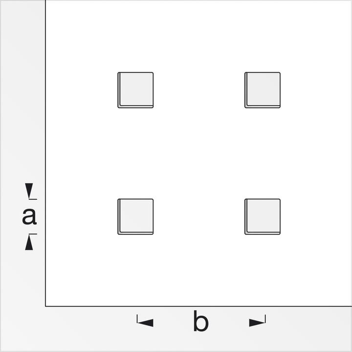 Image du produit Alfer tôle perforée carrée (480 mm, 240 mm, 0.70 mm)