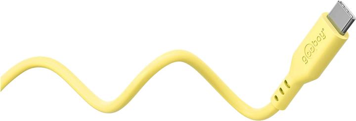 Produktbild Goobay USB-C-Silikonkabel, 1,5 m, gelb (1.50 m, USB 2.0, 60 W)