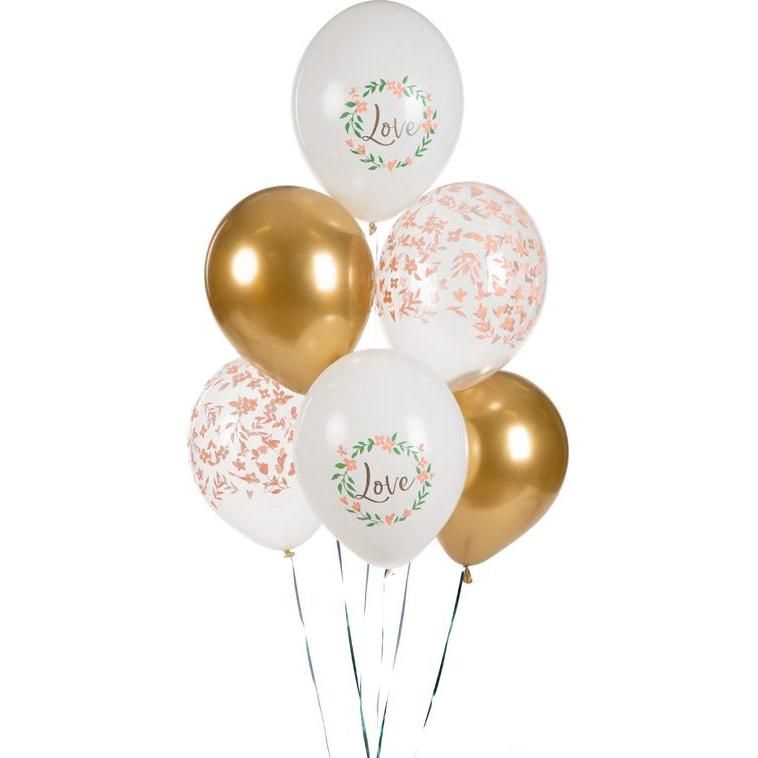 Thumbnail - Partydeco Luftballons sortiert - Love (50St.)