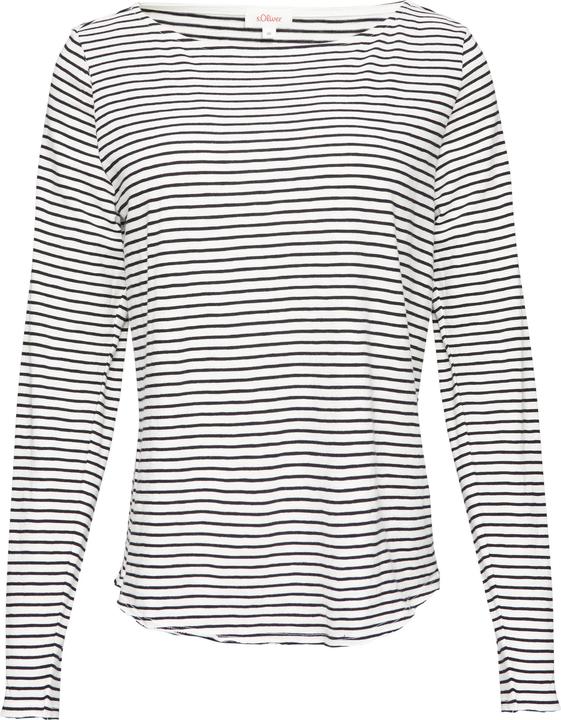 Produktbild S.Oliver T-Shirt Longsleeve mit Flammgarnstruktur und U-Boot-Ausschnitt (38)