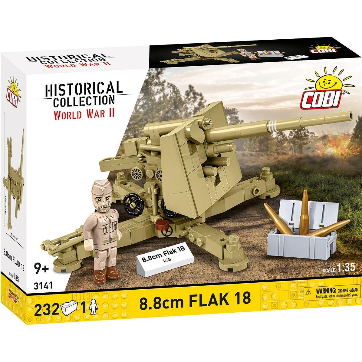 Cobi WWII 8.8CM FLAK 18 (DAK) - Massstab 1:35 (3141)
