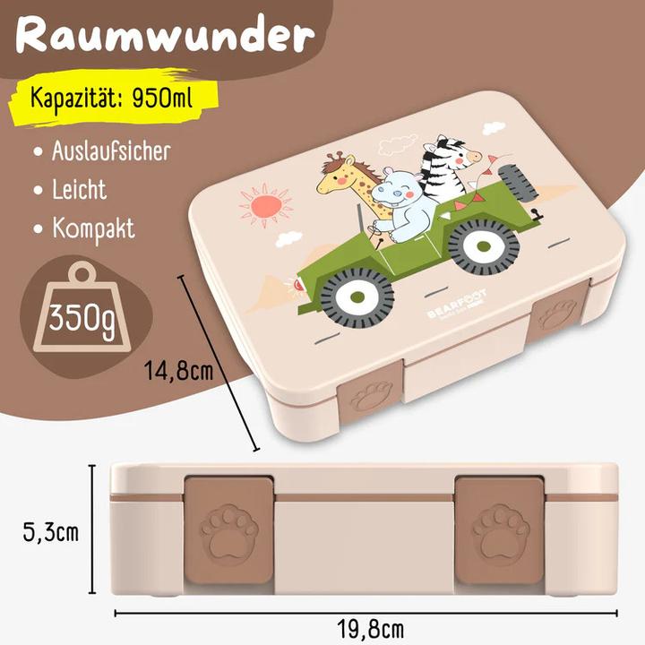 Produktbild Bearfoot Bdose Bento box COMPACT Safari