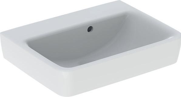 Produktbild Geberit Renova Plan, Handwaschbecken, 50x38 cm, ohne Hahnloch, mit Überlauf, 501630 (380 mm, 500 mm)