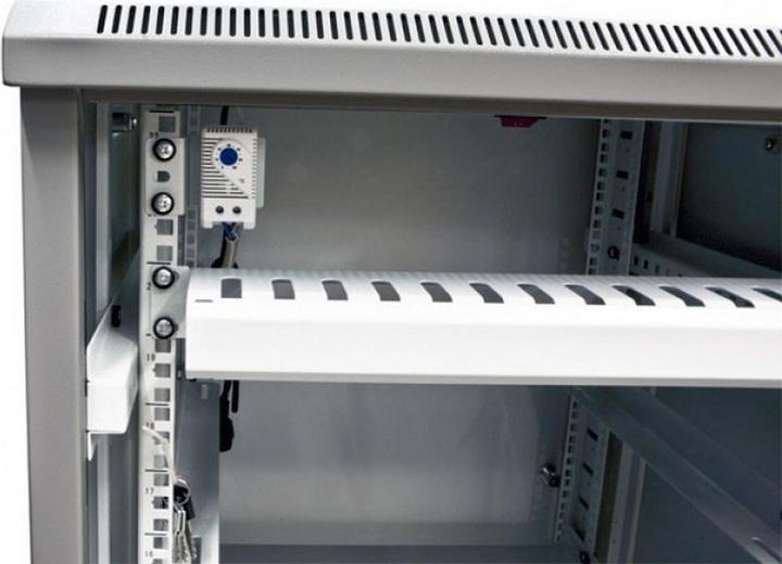 Actual product image Allnet 19 Cabinet 22U W600 / D900mm *light grey* SNB series glass door (22 RU, 19 inch rack)