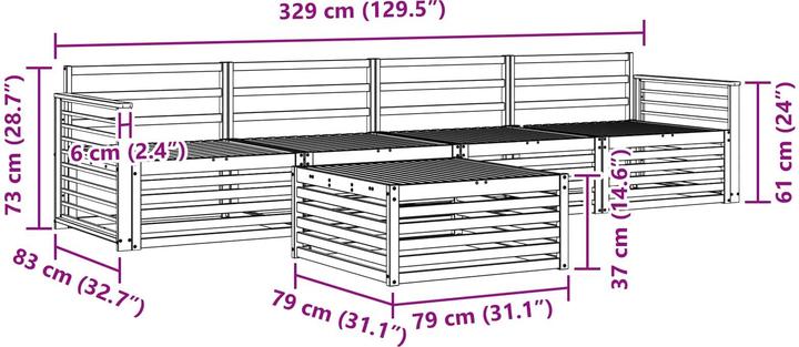Produktbild vidaXL Outdoor-Sofa