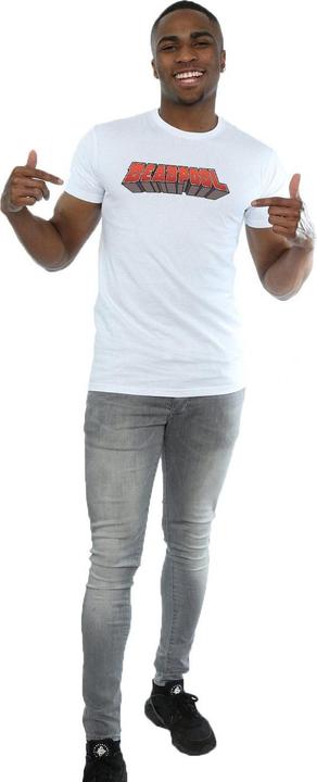 Actual product image Mens Deadpool Text Logo T-Shirt (XL)