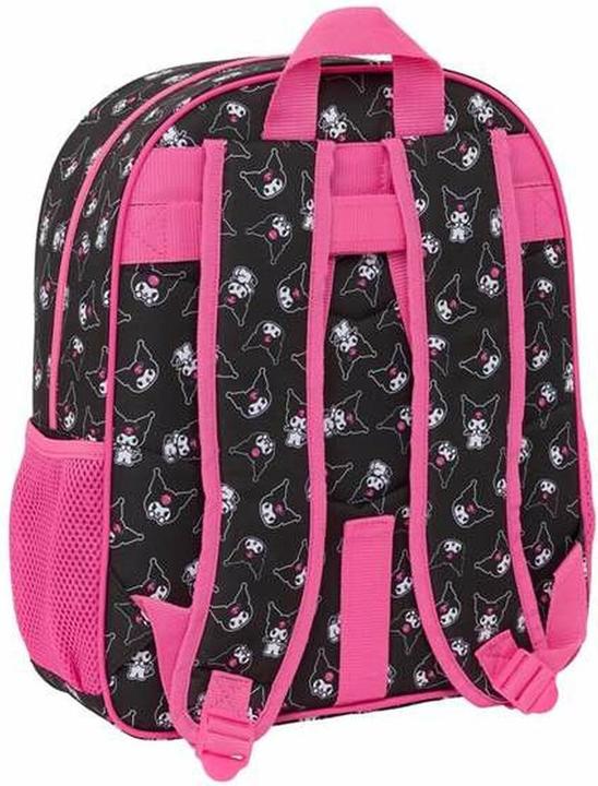 Actual product image Kuromi Schulrucksack Schwarz Pink 32 X 38 X 12 Cm