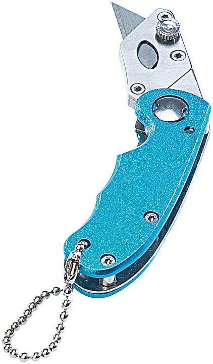AGT Profi-Mini-Cuttermesser mit Klappsystem und Schlüsselbund-Kette