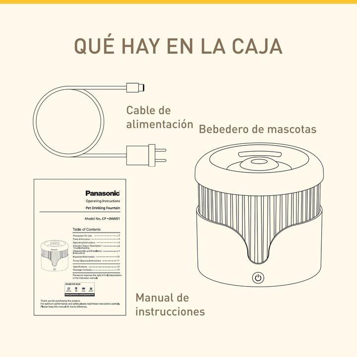 Actual product image Panasonic Pet Drinking Fountain (1.90 l)