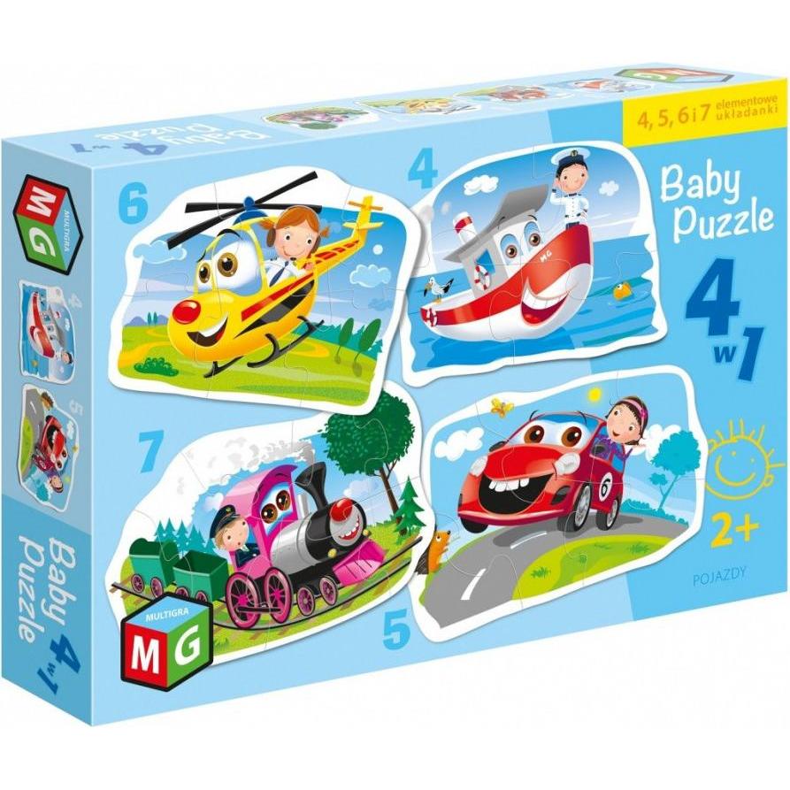 Alexander Puzzle Baby 4in1 Fahrzeuge (22 Teile)