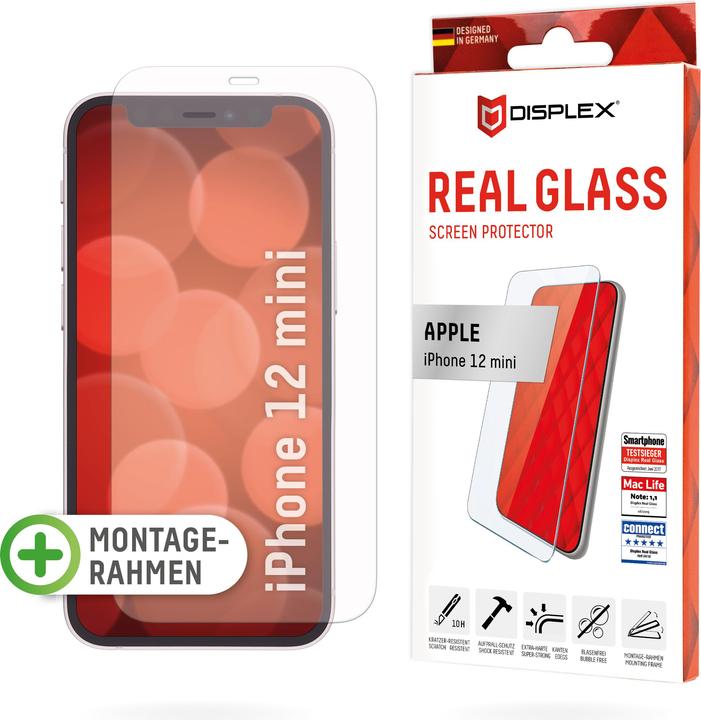 Produktbild Displex Real Glass, 2D Panzerglas (1 Stück, Apple iPhone 12 mini)