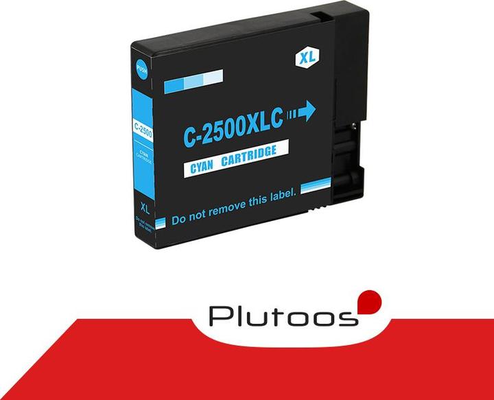 Actual product image Plutoos Canon PGI-2500XLC Cartridge compatible, Cyan (C)