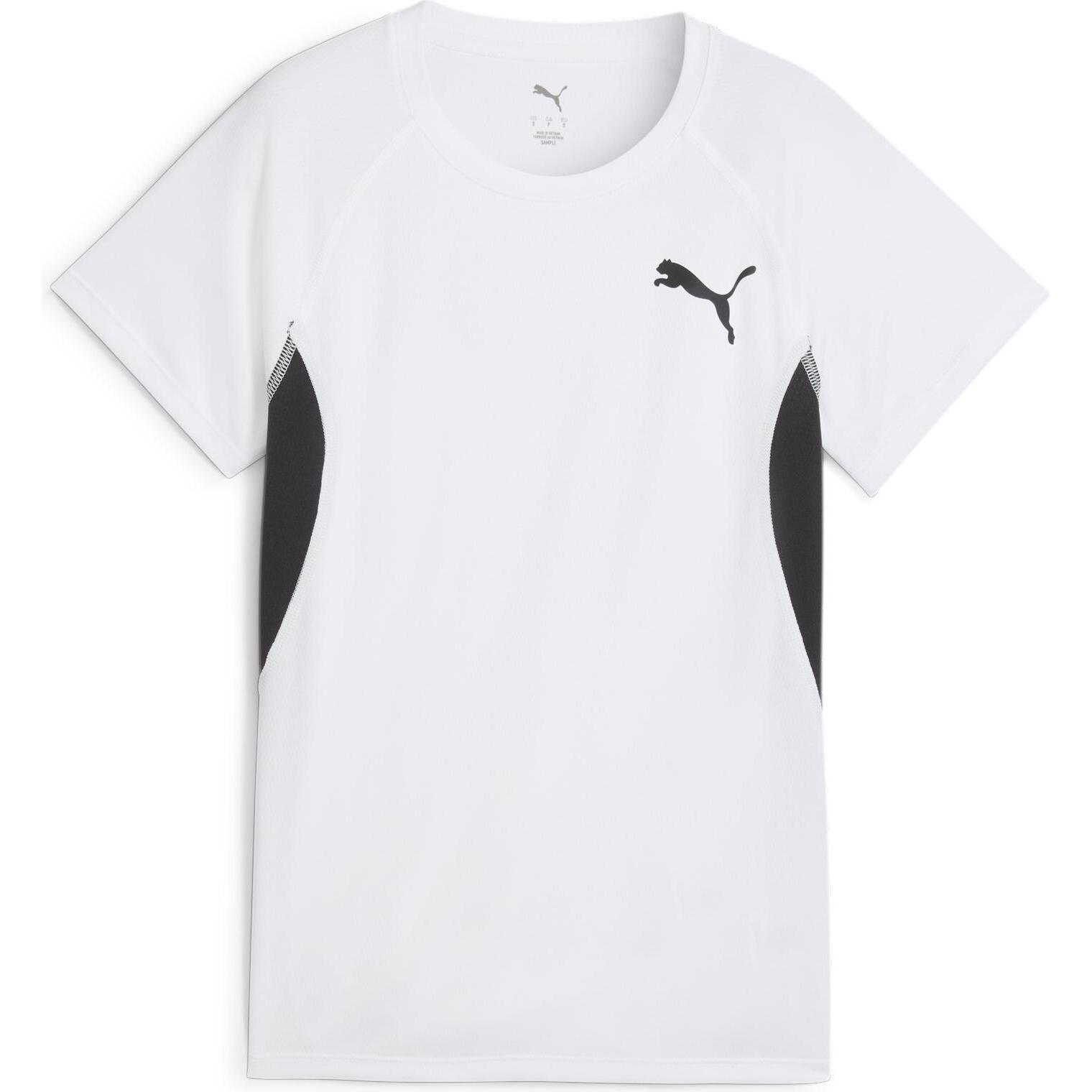Puma, Herren, Sportshirt, W CROSS THE LINE TEE 3.0 (S), Weiss, S