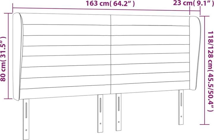 Image du produit vidaXL Freya (163 x 23 x 128 cm)
