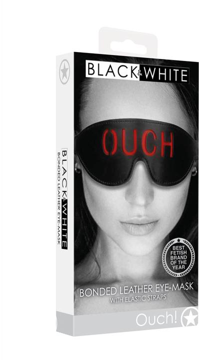 Actual product image Ouch! Bonded Leather Eye-Mask "Ouch" - With Elastic Straps