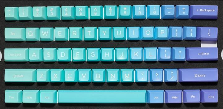 Actual product image Ducky Azure ABS