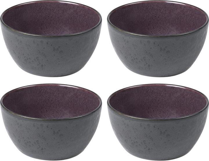 Bitz Snack bowl Ø 12 cm 4 pieces, Black/Purple
